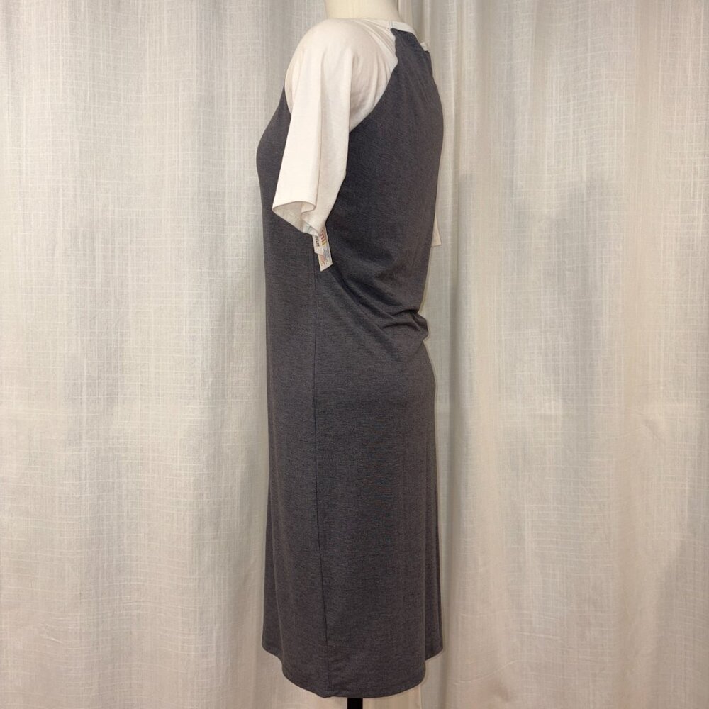 LuLaRoe Julia - Bodycon Baseball Tee Dress - Super soft - Picture 4 of 9